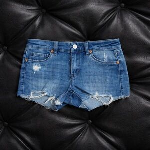 BlankNYC The Astor Cut-Off Distressed Denim Shorts